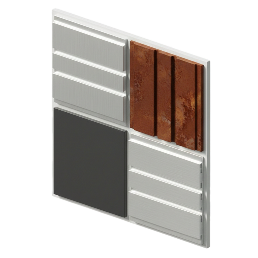 Metāla paneļu fasādes apdare